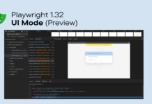 playwright ui mode debug test script