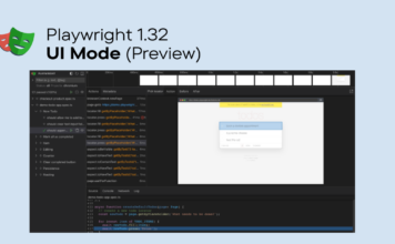 playwright ui mode debug test script